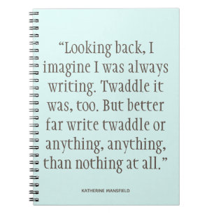 Katherine Mansfield Rédiger Un Cahier De Citation