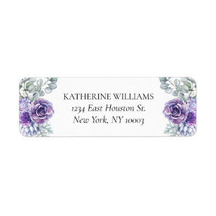 Katherine Purple Succulents Mariage Adresse de ret