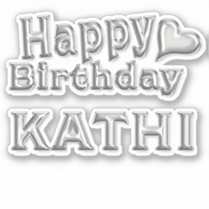 Kathi Happy Birthday Autocollants