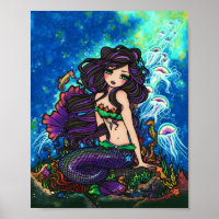 "Kathleen" Mermaid Jellyfish Ocean Seahorse Fairy