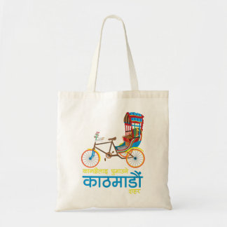 Kathmandu Nepal Nepali Nepalese Font Script Letter Tote Bag
