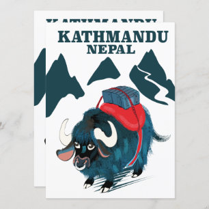 Kathmandu Nepal Travel poster