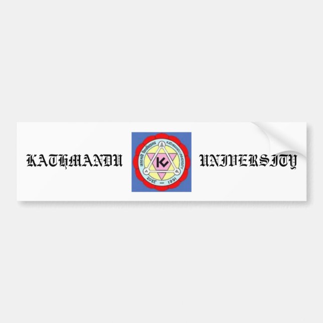 KATHMANDU UNIVERSITY BUMPER STICKER (Front)