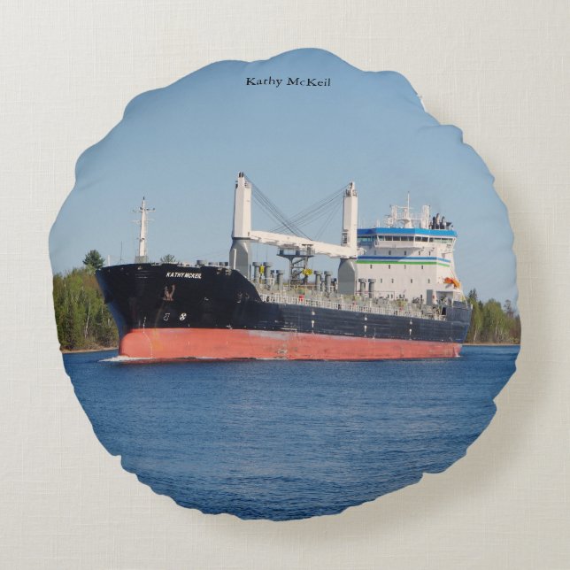 Kathy McKeil round pillow (Back)