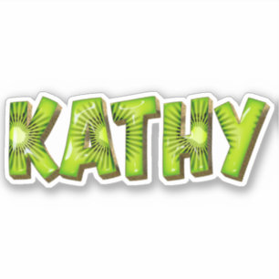 Kathy Name Kiwi Design Autocollants