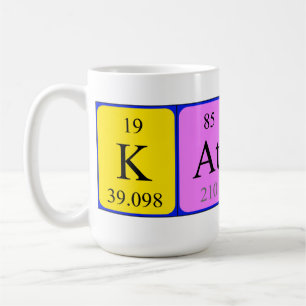 Kathy periodic table name mug