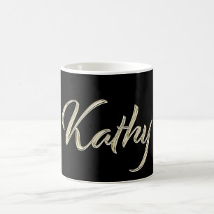 Kathy white gold Handwriting Tasse de café