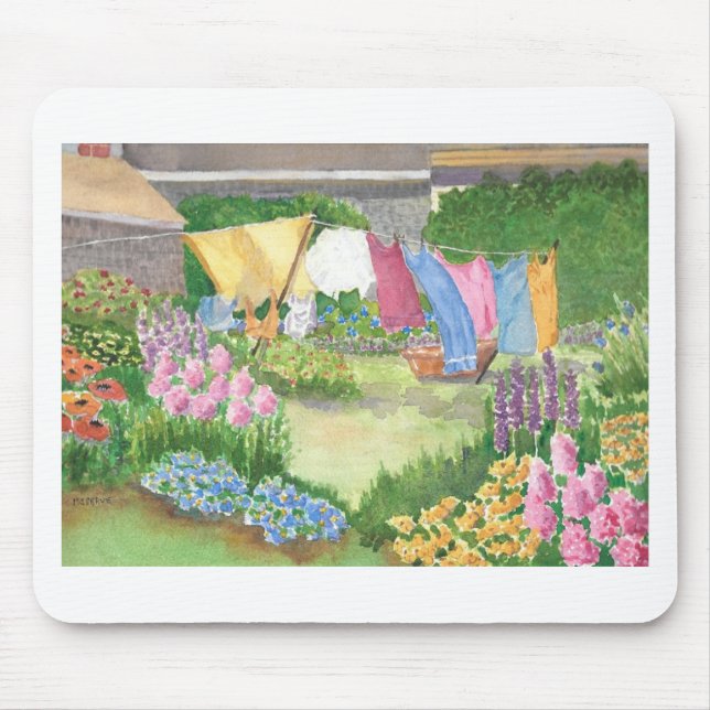 Kathy's Laundry on Monhegan Island Maine Mousepad (Front)