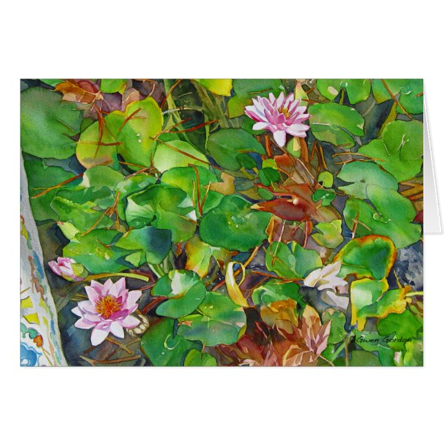 "Kathy's Waterlilies" (Front Horizontal)