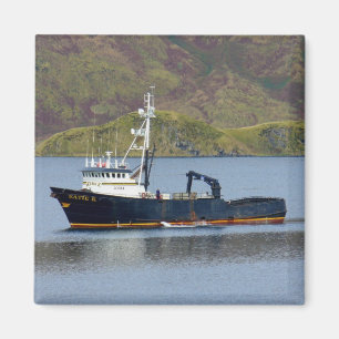 Katie K, Crab Boat in Dutch Harbour, Alaska Magnet