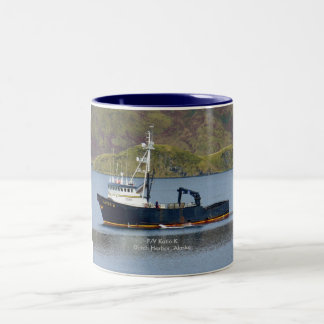 Katie K, Crab Boat in Dutch Harbour, Alaska Two-Tone Coffee Mug