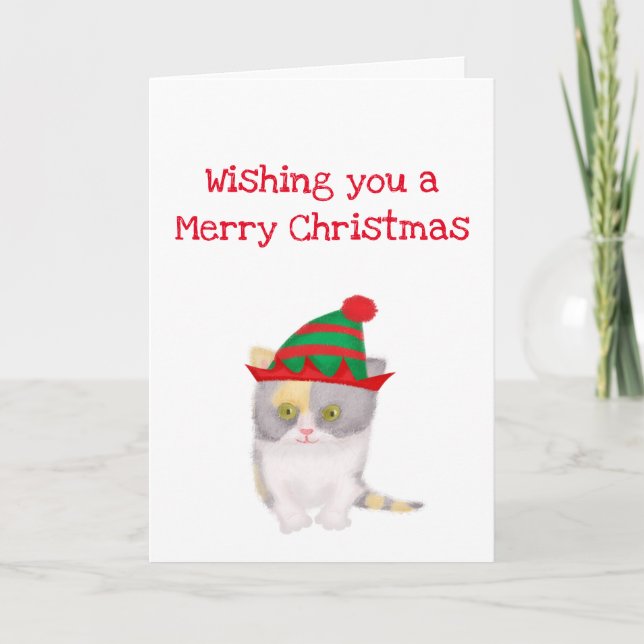 Katie kitten vous souhaite une joyeuse carte de No (Devant)