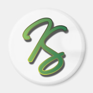 Katie Stodder - Round Magnet (white)