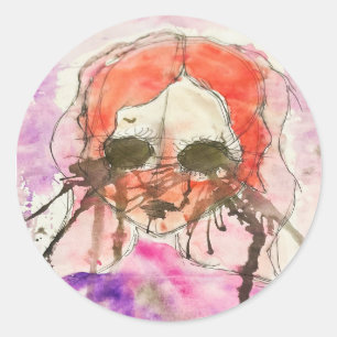 Katie's Artwork #2 - Round Sticker