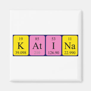 Katina periodic table name magnet