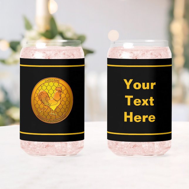 KatkaKoin Poultry Cryptocurrency ICO Can Glass (Insitu (Wedding))