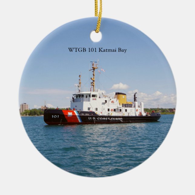 Katmai Bay double sided ornament (Front)