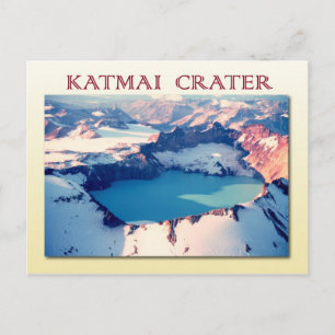 Katmai crater, Katmai National Park, Alaska Postcard