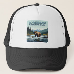 Katmai National Park Alaska Bear Brooks River Trucker Hat