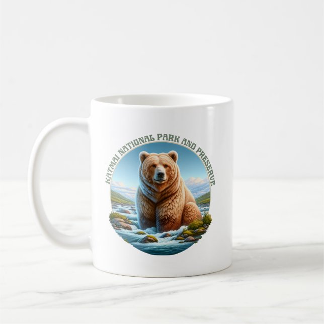 Katmai National Park and Preserve Coffee Mug (Left)