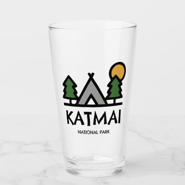 Katmai National Park Glass (Front)