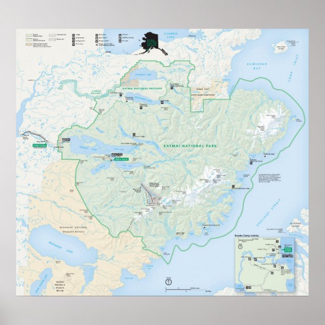 Katmai National Park Poster (Front)