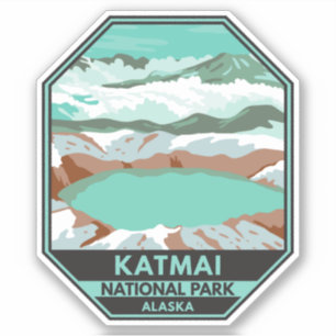 Katmai National Park Summit Crater Lake Alaska