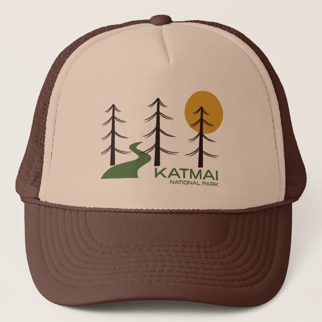 Katmai National Park Trail Trucker Hat (Front)