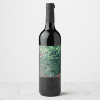 Katmandu 3 Mesmerizing Abstract Wine Bottle Label