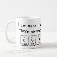 Kato periodic table name mug
