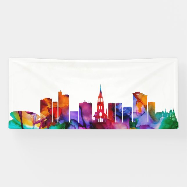 Katowice Skyline Banner (Horizontal)