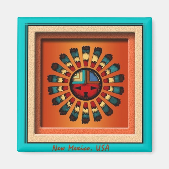 Katsina Sun Face Magnet (Front)