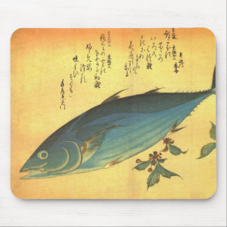 Katsuo (Skipjack Tuna) - Hiroshige's Colourful Fis Mouse Pad