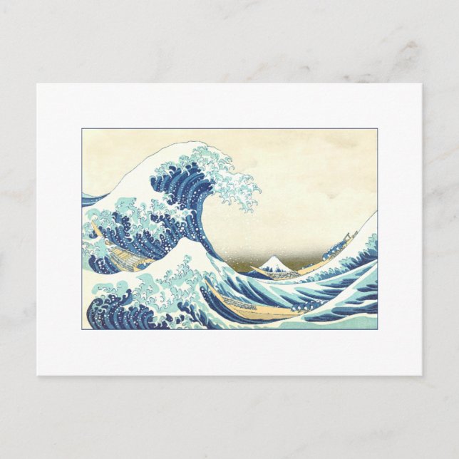 Katsushika Grande vague au large de Kanagawa Carte (Devant)