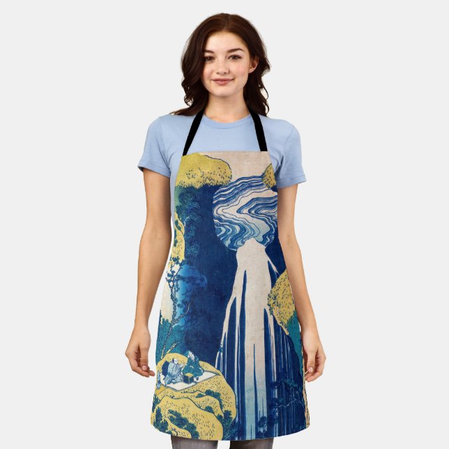 Katsushika Hokusai - Amida Falls Apron (Worn)