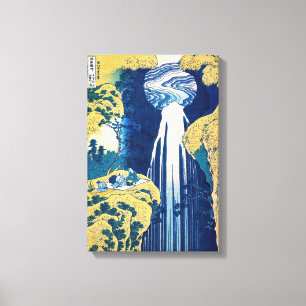 Katsushika Hokusai - Amida Falls Canvas Print