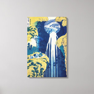 Katsushika Hokusai - Amida Falls Canvas Print