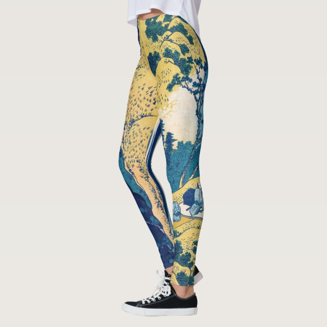 Katsushika Hokusai - Amida Falls Leggings (Left)