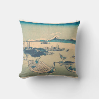Katsushika Hokusai art style Throw Pillow