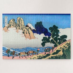 Katsushika Hokusai - Back of Fuji, Minobu river Jigsaw Puzzle