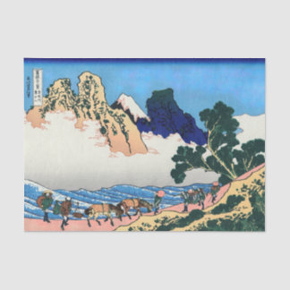 Katsushika Hokusai - Back of Fuji, Minobu river Tissue Paper