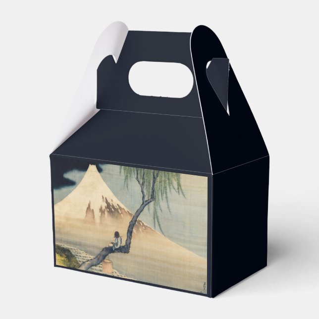 Katsushika Hokusai - Boy Viewing Mount Fuji Favor Box (Front Side)