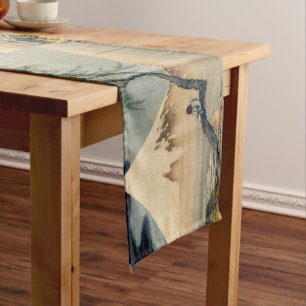 Katsushika Hokusai - Boy Viewing Mount Fuji Short Table Runner