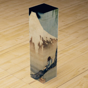 Katsushika Hokusai - Boy Viewing Mount Fuji Wine Box