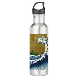 Katsushika Hokusai - Coloured Big Wave 710 Ml Water Bottle