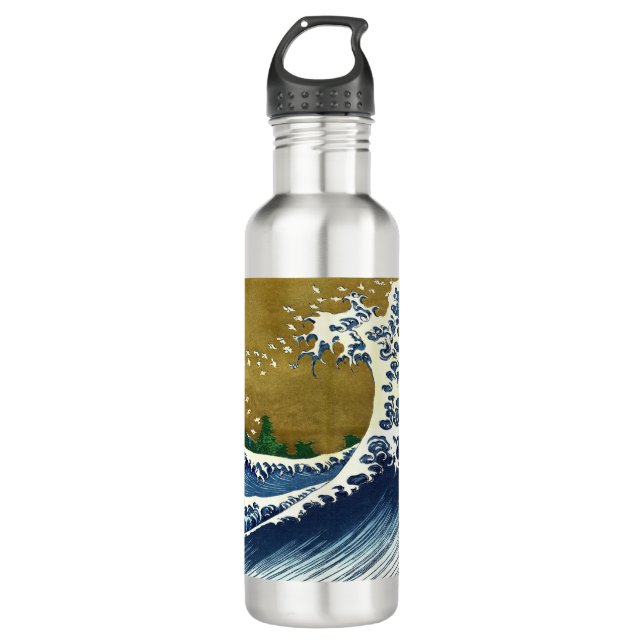 Katsushika Hokusai - Coloured Big Wave 710 Ml Water Bottle (Front)