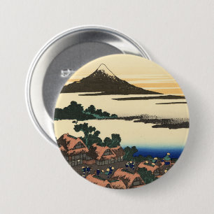 Katsushika Hokusai Dawn in Kai province 3 Inch Round Button