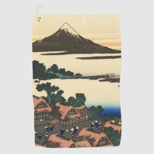 Katsushika Hokusai  Dawn in Kai province Golf Towel