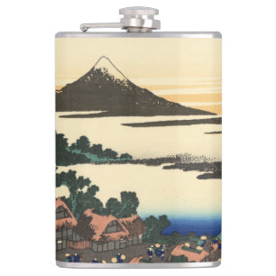 Katsushika Hokusai  Dawn in Kai province     Hip Flask