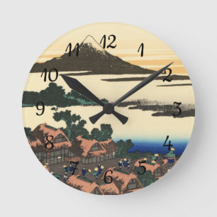 Katsushika Hokusai Dawn in Kai province Round Clock